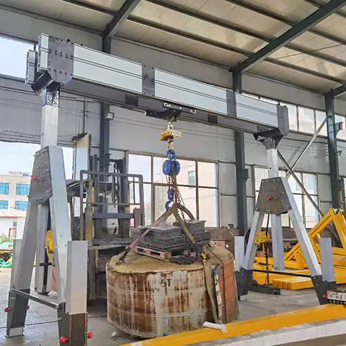 3 Ton Aluminum Double-Girder Portable Gantry Crane for Ships