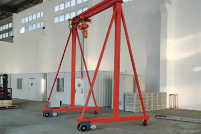 Portable gantry cranes