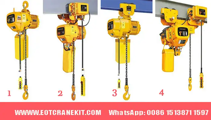 4 types of electric chain hoists 