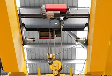 open winch of double girder gantry crane