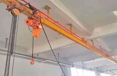 straight track monorail cranes- -- tailored monorail chain hoist crane 