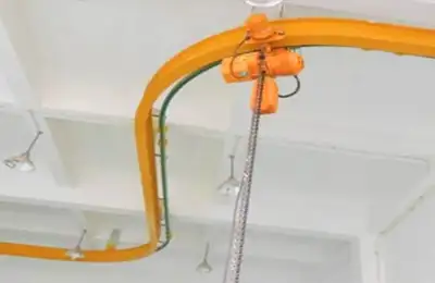curverd track monorail cranes- explosion proof chain hoist and explosion proof wire rope hoist available. 