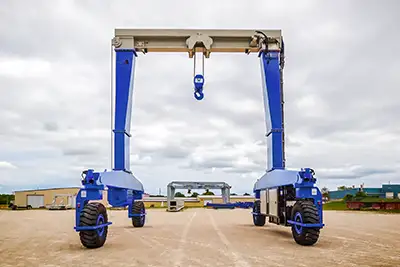 Single Beam Rubber Tyred RTG Gantry Crane- T Frame Gantry Leg