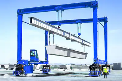 Industrial Rubber Tyred RTG Gantry Crane 5 Ton to 1200 Ton