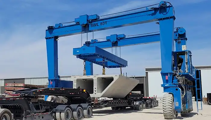 RTG Gantry Crane 80 Ton for Bridge Projects in Philippines