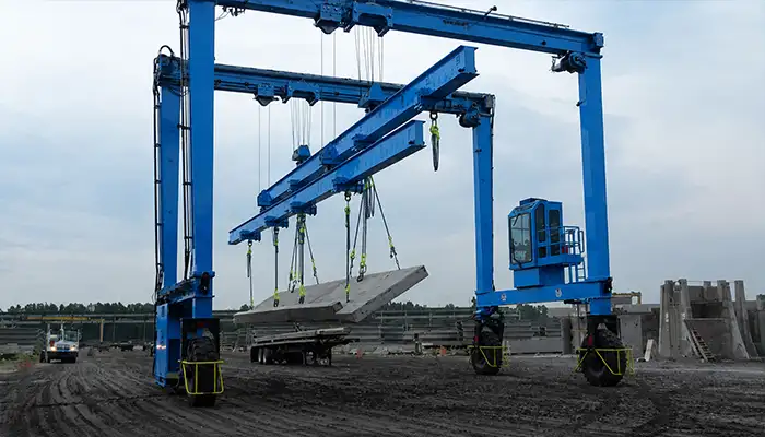 10 ton to 80 Ton Straddle Carriers for Precast Components Handling