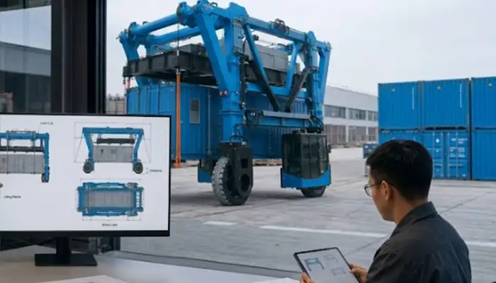 How Container Size & Weight Shape Straddle Carrier Design