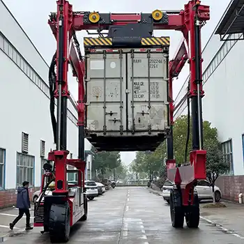 Telescopic Toplift Container Straddle Carrier