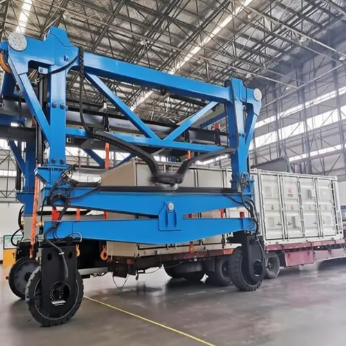 Electric Straddle Carrier Crane 10 Ton to 60 Ton for Sale Zero Emission Electric Powered Container Handler Crane