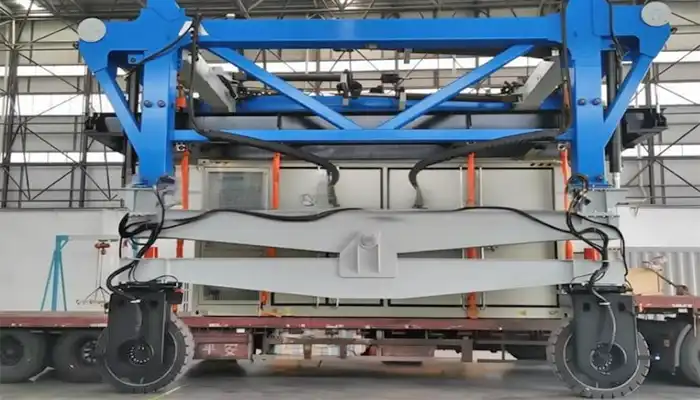 Electric Straddle Carrier Crane 10 Ton to 60 Ton for Sale Zero Emission Electric Powered Container Handler Crane