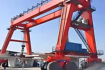 double girder rubber tyred gantry crane, more about rubber tyred gantry crane in construction 