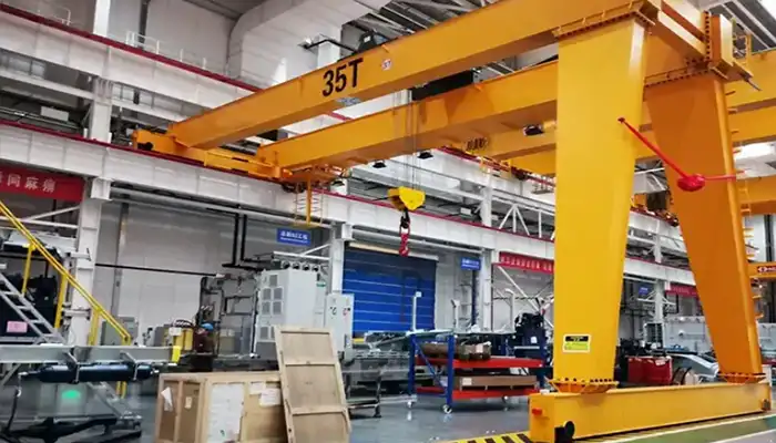 Double Girder Semi Gantry Crane (Heavy Duty Workshop Use) Double Girder Semi Gantry Crane (Heavy Duty Workshop Use)