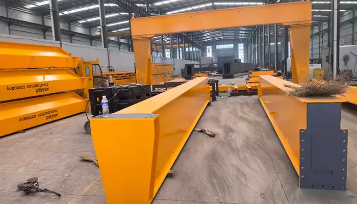Main girder of Single Girder Overhead Bridge Crane System (5 Ton + 12 Ton Low Headroom Solution)- Qatar case study Engineering Advantages for Qatar Industrial Buyers