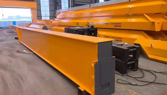 Beam Girder of Single Girder Overhead Travelling Crane System (5 Ton + 12 Ton Low Headroom Solution)- Qatar case study Beam Girder of Single Girder Overhead Travelling Crane System (5 Ton + 12 Ton Low Headroom Solution)- Qatar case study