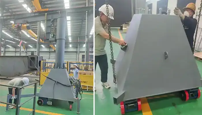 2T Mobile Jib Crane for India | 4.2m Reach, 3m Lift Height