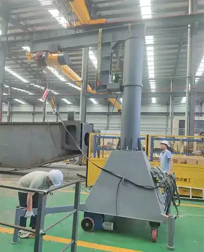 2T Mobile Jib Crane for India – 4.2m Reach, 3m Lift Height, 415V/50Hz/3P