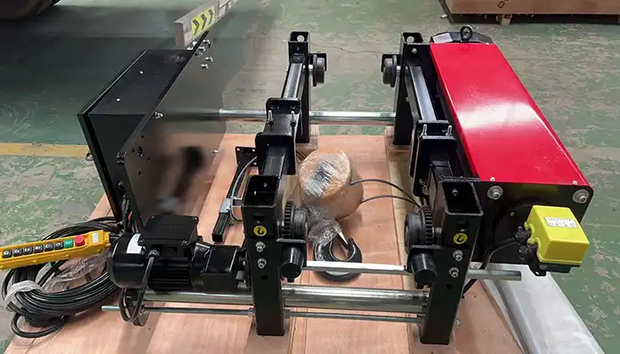 Low headroom electric hoists of Single Girder Overhead Crane System (5 Ton + 12 Ton Low Headroom Solution)- Qatar case study Low headroom electric hoists of Single Girder Overhead Crane System (5 Ton + 12 Ton Low Headroom Solution)- Qatar case study