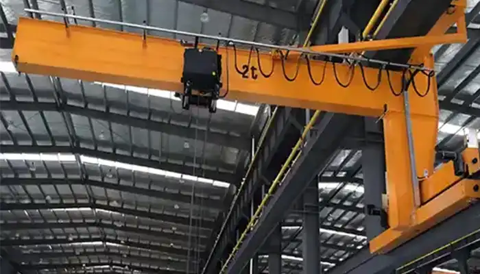 wall travelling console crane with electric wire rope hoist