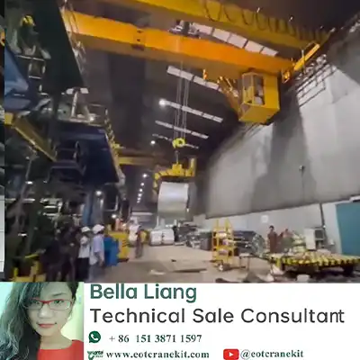 15 Ton Double Girder C Hook Overhead Crane Video | Yuantai Crane