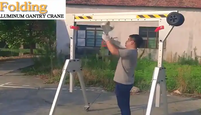 Folding Operation of Foldable Gantry Crane Folding Operation of Foldable Gantry Crane