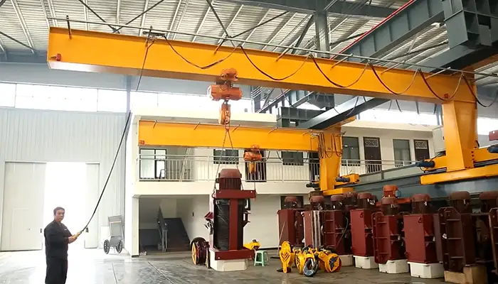 screen short of wall travelling jib crane operation video 