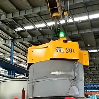 20 Ton Overhead Crane for Steel Coil Lifting with Electromagnetic Coil Lifter