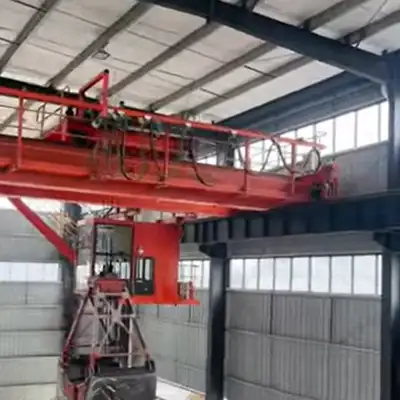 5 Ton Overhead Crane with Grab Bucket for Quartz Sand Handling