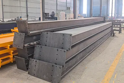  5 ton gantry crane supporting legs under construction for indoor use - Yuantai Crane Project